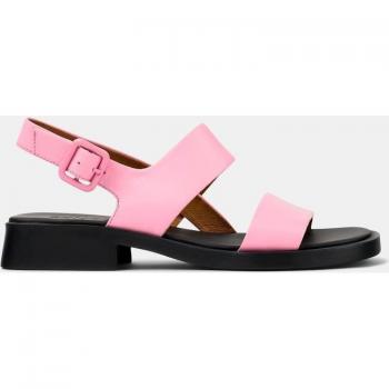 CAMPER Dana Sandals for Women in Pink Smooth Leather - Size 38 (EU) / 7.5 (US)