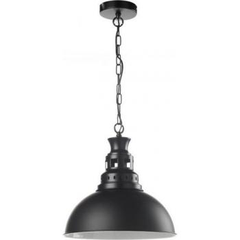 Lámpara colgante de metal negro mate Istanbul Dome