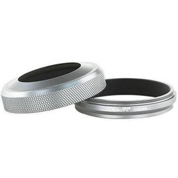 haoge lh-x100 W 2 in1 All Metal parasol de objetivo con anillo adaptador para Fuji Fujifilm Finepix X100 X100S X100T, color plateado