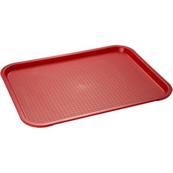 Bandeja Fast Food APS Infrangible y Lavable en Lavavajillas, 27x35x2 cm, Gris, Rectangular