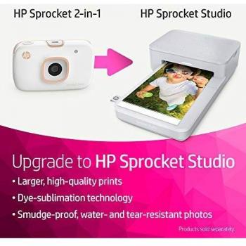 HP Sprocket 2-en-1 Portable Photo Printer & Instant Camera Impresora de Foto