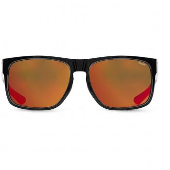 Sinner Spike Sunglasses - Shiny Black & Smoke Red Oil - One Size - Unisex