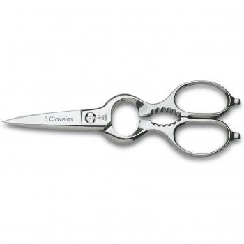 3 Claveles Tijeras Cocina Multiusos, Acero Inoxidable-