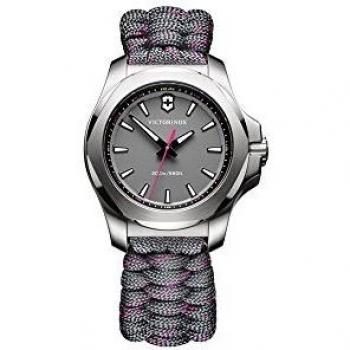 Victorinox INOX Reloj para Mujer Analógico de Cuarzo Suizo con Brazalete de Nylon V241771