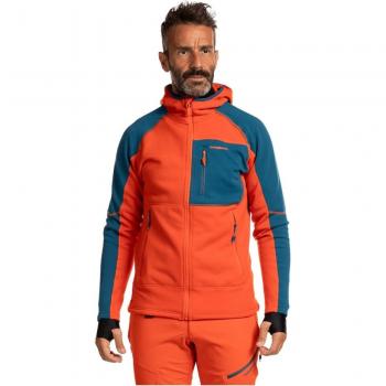 Chaqueta Trangoworld TRX2 Stretch Pro para Hombre en Naranja Intenso/Azul