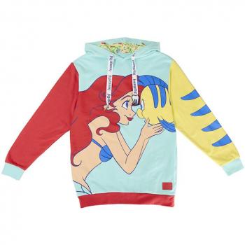 Sudadera Unisex con Capucha Ariel y Flounder - 35 Aniversario de La Sirenita Disney