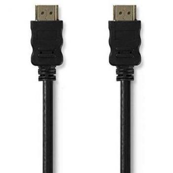 Nedis 50m High Speed HDMI Cable with Ethernet - 4K@30Hz, 18 Gbps, Black