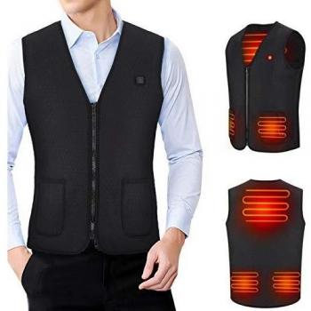 DOACT Chaleco Calefactable Exteriores, Chaqueta Calefactable Lavable, Tres Engranajes Eléctrica Calefactable Chaquetas Acampada y Marcha, Adecuado Hombres y Mujeres Caza Pesca Esquiar