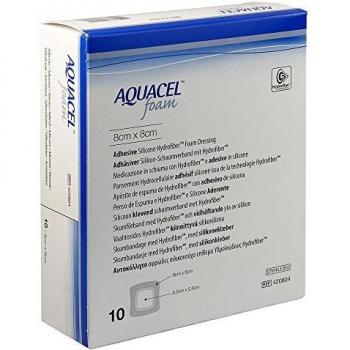 AQUACEL Espuma Adhesiva 8x8 cm - 10 Unidades