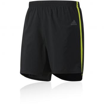 adidas RS, pantalones cortos para hombre, negro/amarillo, XL/5