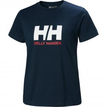 Camiseta Helly Hansen Logo 2.0 marino manga corta para mujer - XS