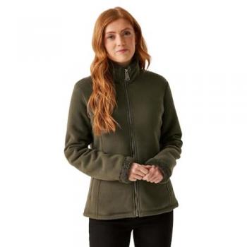 Regatta Women's Brandall Heavyweight Full Zip Fleece Jacket in Dark Khaki, Size 22
