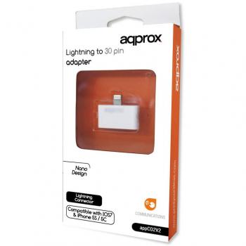 Approx APPC02V2 - Adaptador Lightning a 30 pines, color blanco