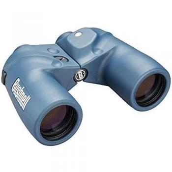 Bushnell - Marine - 7x50 - Blue - Porro Prism - Internal Rangefinder - Illuminated Compass - Waterproof - Fogproof - 137500