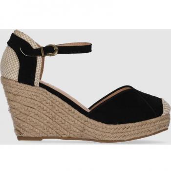 Alpargatas de cuña Chika10 NADIA 23 en color Negro/Black