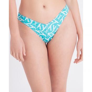 Bikini Tanga Brasileño Calvin Klein CK Monograma Azul AOP L