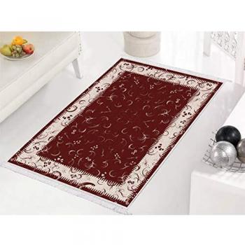 Homemania HALI-93809 Alfombra Estampada Laila 2 Estampada, Moderna, Multicolor en Tela, 80 x 120 x 0,1 cm