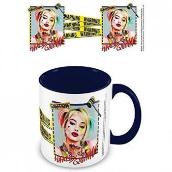 Birds Of Prey MGC25854 - Taza de cerámica, 325 ml, diseño de Harley Quinn Warning)