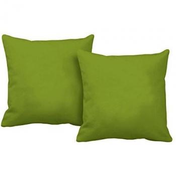 Italian Bed Linen Più Bello Fundas de Cojín, Poliéster, Manzana Verde, 40 x 40 cm, 2 Unidades