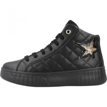 Botas Deportivas de Niña GEOX Mikiroshi Color Negro/Platino Modelo J C0531