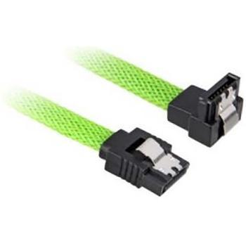 Cable SATA 3 de 0,6 m 7-pin en color Negro y Verde