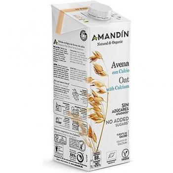 Amandin Bebida de Avena con Calcio Ecológica 1 Litro