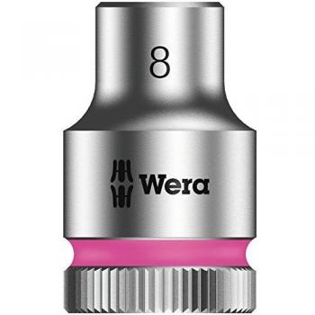 Wera 8790 HMB Zyklop 3/8 Drive 8mm Hexagon Metric Socket with 6-Point Design