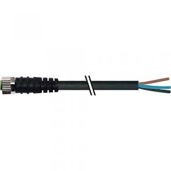 Murrelektronik 7000-08041-6301000 M8 Sensor/Actuator Connector Cable, Unassembled, 10m Length, 3-Pin