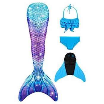 NAITOKE Niñas Cola de Sirena para Nadar
