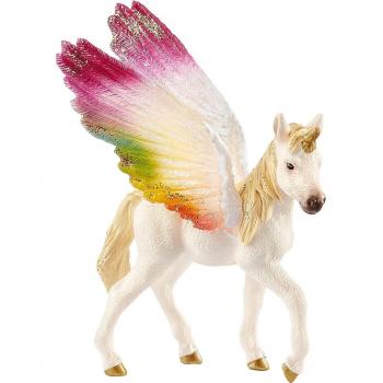Unicornio Arcoíris Alado Potro Schleich