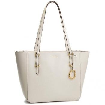 Ralph Lauren - Bolso al hombro para mujer Beige crema 25 x 23 x 12.5 cm