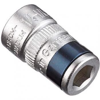 Adaptador HAZET 2250-1 con cierre de resorte, hexagonal 6,3 mm (1/4 pulgada), cuadrado 6,3 mm (1/4 pulgada), fabricado en Alemania