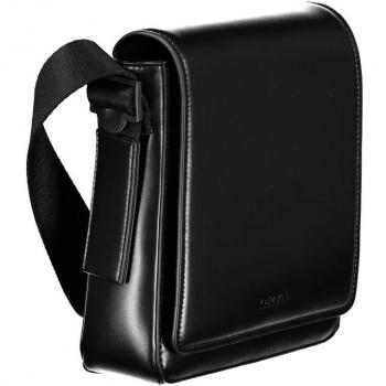 Calvin Klein Sleek Black Adjustable Shoulder Bag with Logo and External Pocket