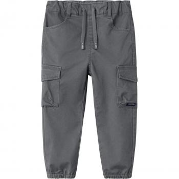 Name It Ben Children's Cargo Pants - Regular Fit, Size 110, Graphite