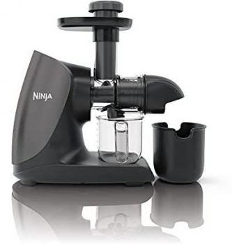 Licuadora de extracción lenta Ninja [JC100EU], licuadora de prensado, Gris y Negro