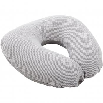 Cojín de Lactancia Doomoo Softy Clásico Gris Claro 150cm con Relleno de Microperlas EPS y Funda de Algodón Orgánico Oeko-TEX® Standard 100