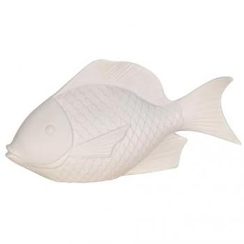 Lámpara LED Pez Figurativa Marinera Crudo 15x26x9cm