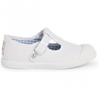 Zapatillas de lona para niños con puntera de goma