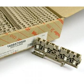 Terminal de paso Weidmüller ZDU 2.5/4AN beige 2,5mm² 24A