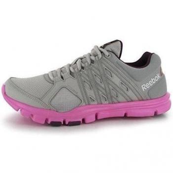Reebok YOURFLEX Zapatillas de entrenamiento para mujer acero/rosa gimnasio Fitness zapatillas zapatillas, Steel/Pink