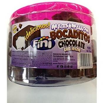 BOCADITOS MARSHMALLOW CHOCOLATE CON LECHE 100 UDS