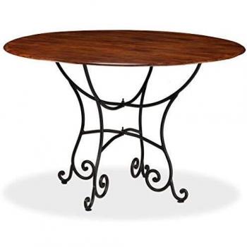 vidaXL Dining Table Solid Acacia Wood with Honey Finish 120x76 cm