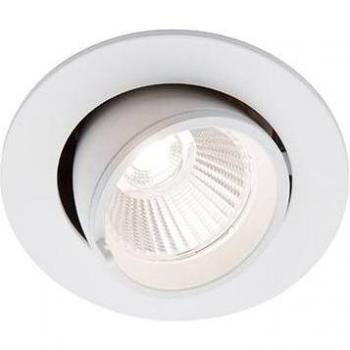 Foco empotrable axial LED integrado 1 bombilla Cristal blanco mate