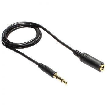 Cable de audio Good Connections de 1 m, conector macho de 3.5 mm a hembra, 4 pines