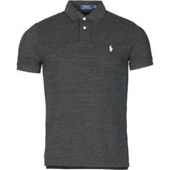Polo Ralph Lauren Polo Ajuste Recto de Algodón Básico en Malla con Logo Pony para Hombre en Negro