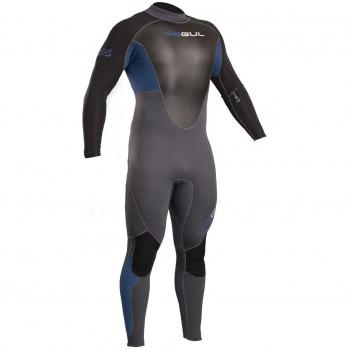 2018 Gul Response 3/2mm Flatlock Back Zip Wetsuit Blue / Graphite RE1321-B4 Wetsuit Sizes - Large Short