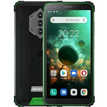 Blackview BV6600 4GB RAM 64GB ROM Verde Smartphone Resistente al Agua IP68/IP69K Dual SIM Android 10.0 5.7 Pulgadas USB Tipo C Batería 8580mAh