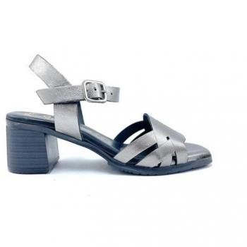 Sandalias Rivera para mujer en color metal, modelo 978 Estano