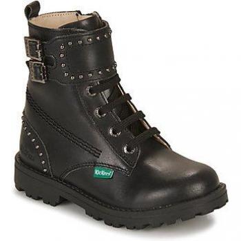 Kickers Groorock Girls' Leather Ankle Boots