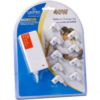 Leotec LENCSEPC03W Interior 40W Blanco adaptador e inversor de corriente - Fuente de alimentación